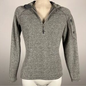 💕 MEC Women's Gray Quarter-Zip Top S
